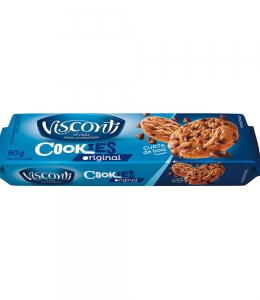 BISCOITO COOKIES  60GR VISCONTI GOTAS DE CHOCOLATE