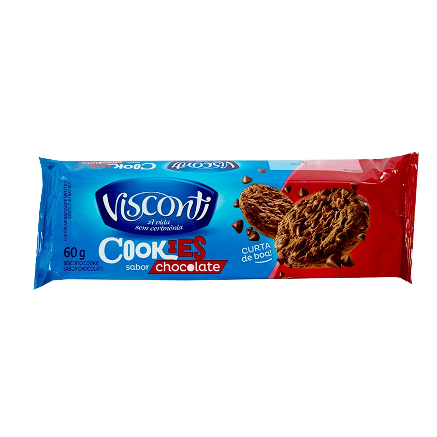 BISCOITO COOKIES <b> 60GR</b> VISCONTI CHOCOLATE